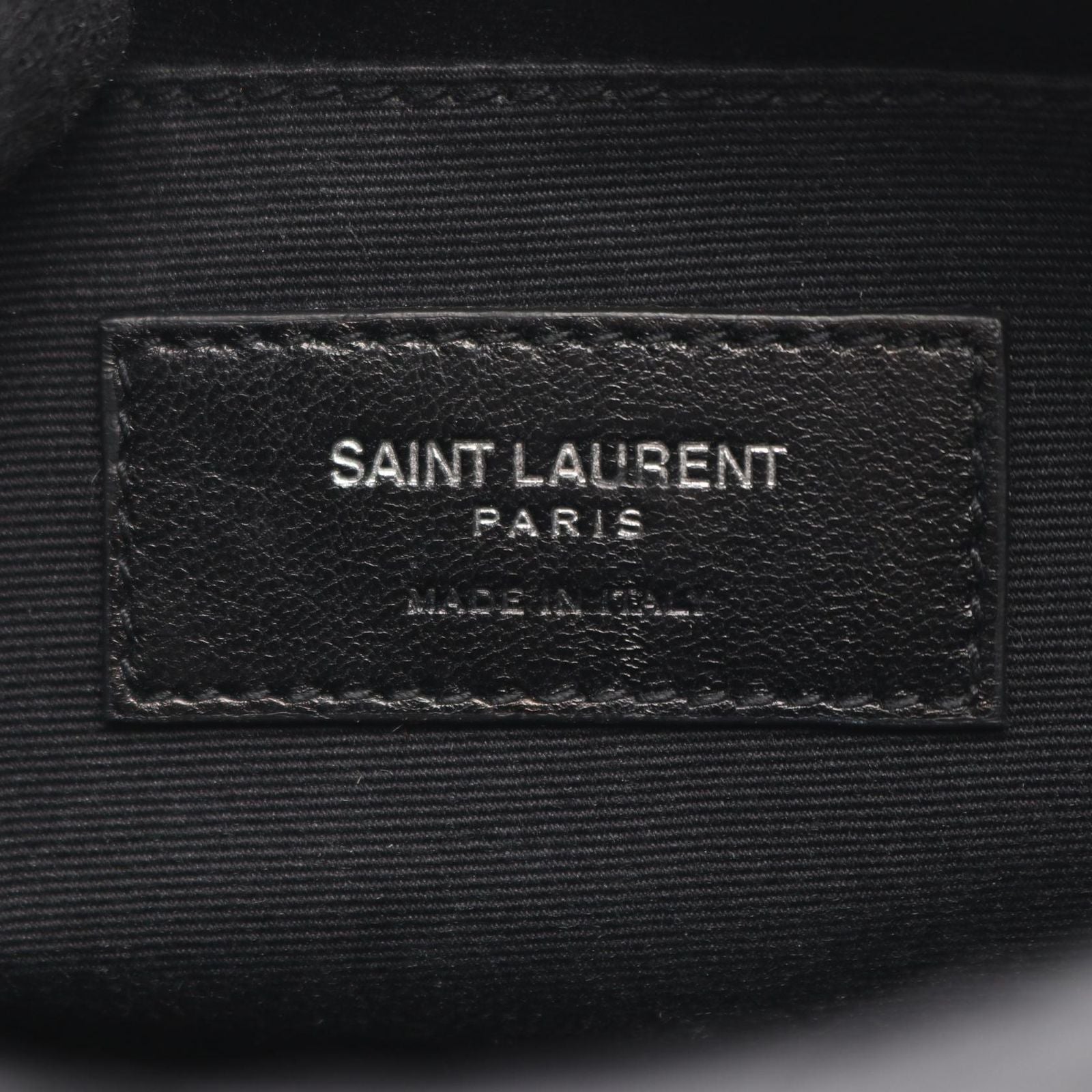 Saint Laurent Paris Shoulder Bag Lou Mini Black Leather — view 4
