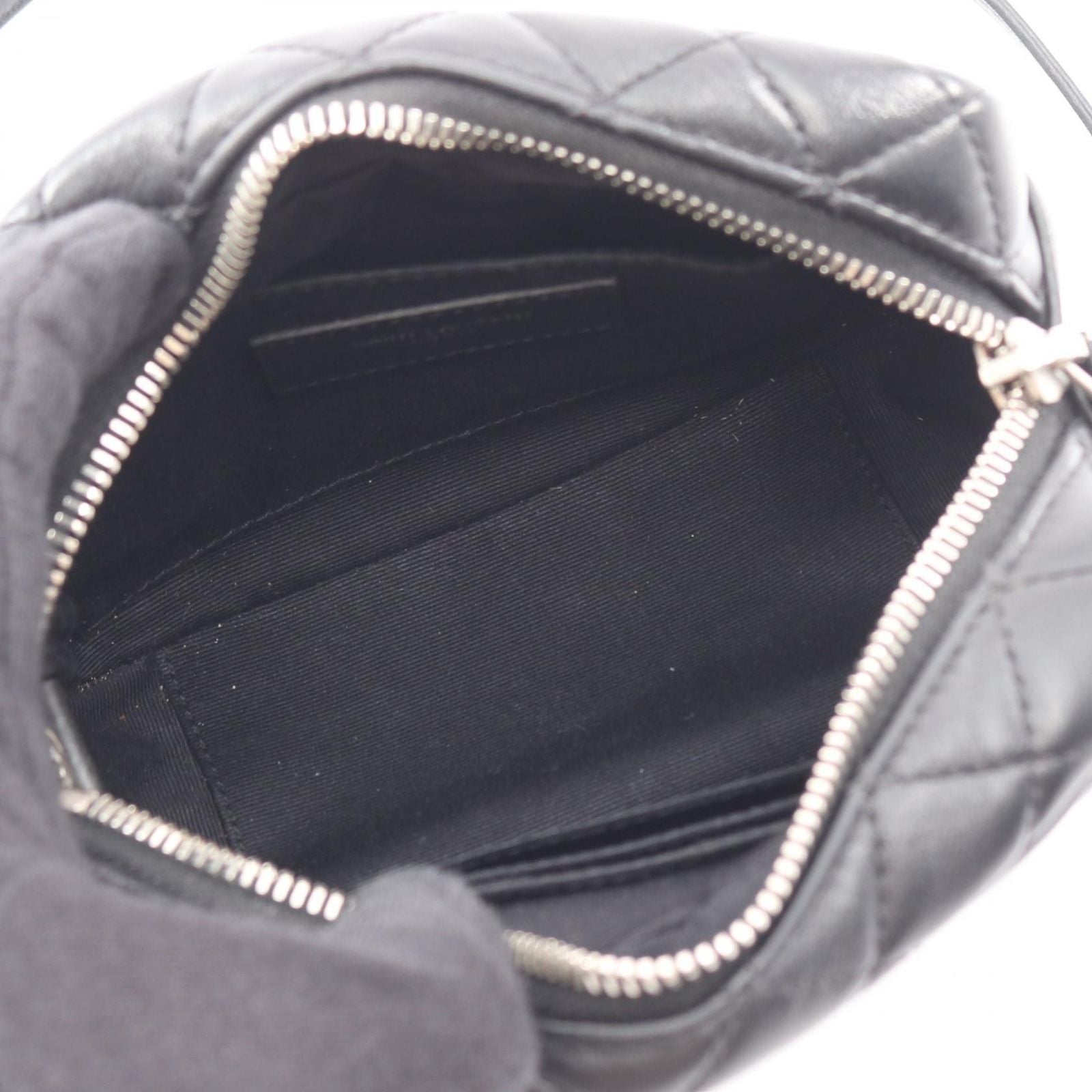 Saint Laurent Paris Shoulder Bag Lou Mini Black Leather — view 3