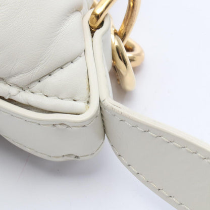Dior Shoulder Bag Travel Nomad Pouch Cannage White Leather — view 6