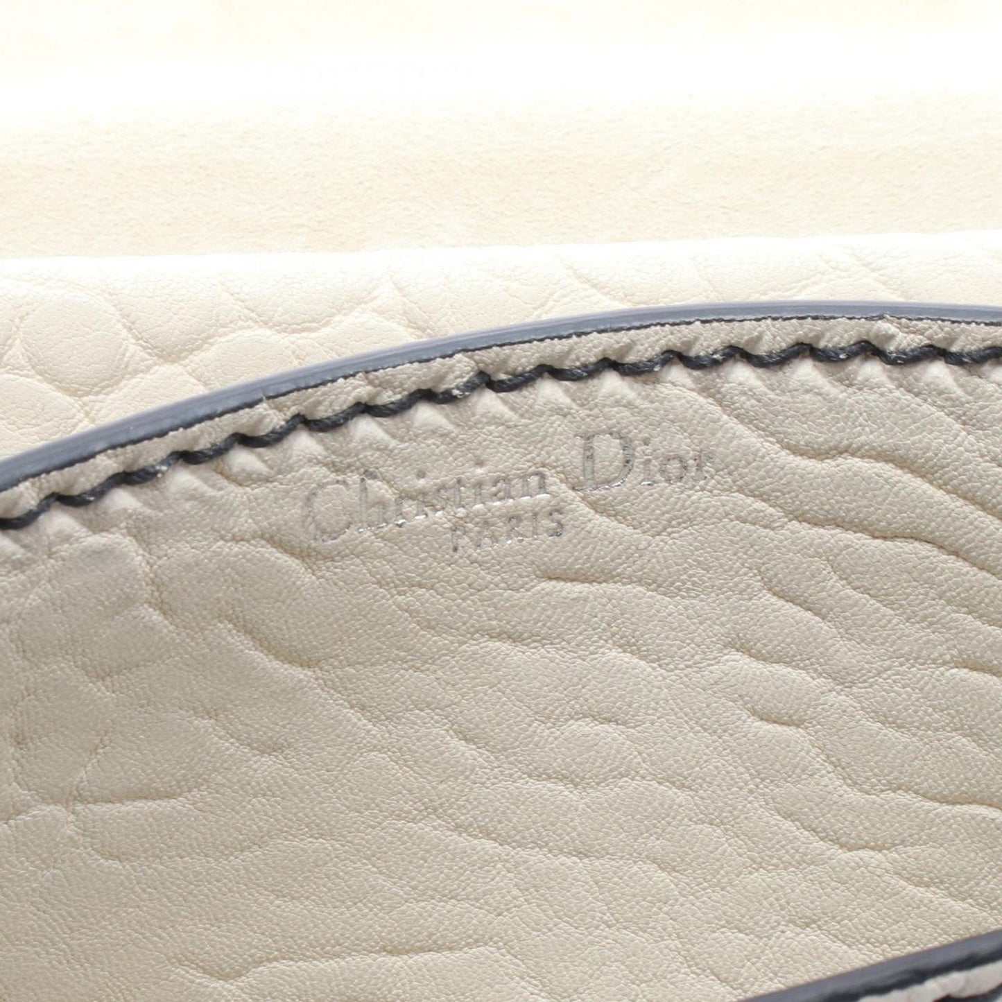 Dior Shoulder Bag J'adior Mosaic Logo Ivory Leather J'adior Chain — view 4