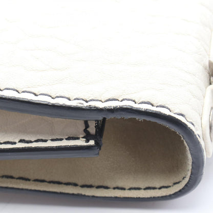 Dior Shoulder Bag J'adior Mosaic Logo Ivory Leather J'adior Chain — view 7