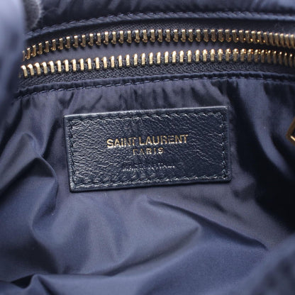 Saint Laurent Paris Shoulder Bag le Cassette Navy Nylon Leather le 5 a 7 — view 4