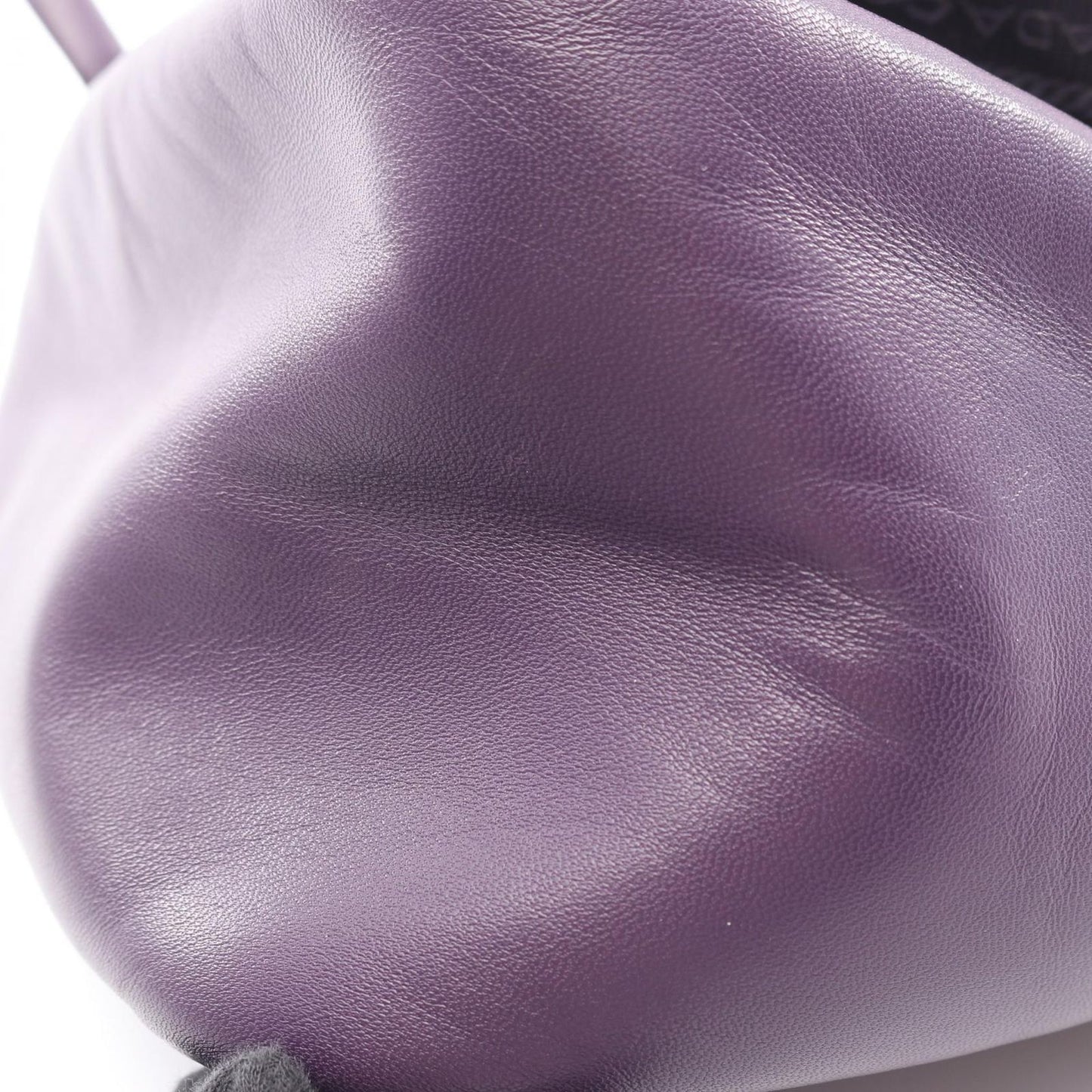 Prada Handbag Triangle 2-Way Purple Leather Bag — view 5
