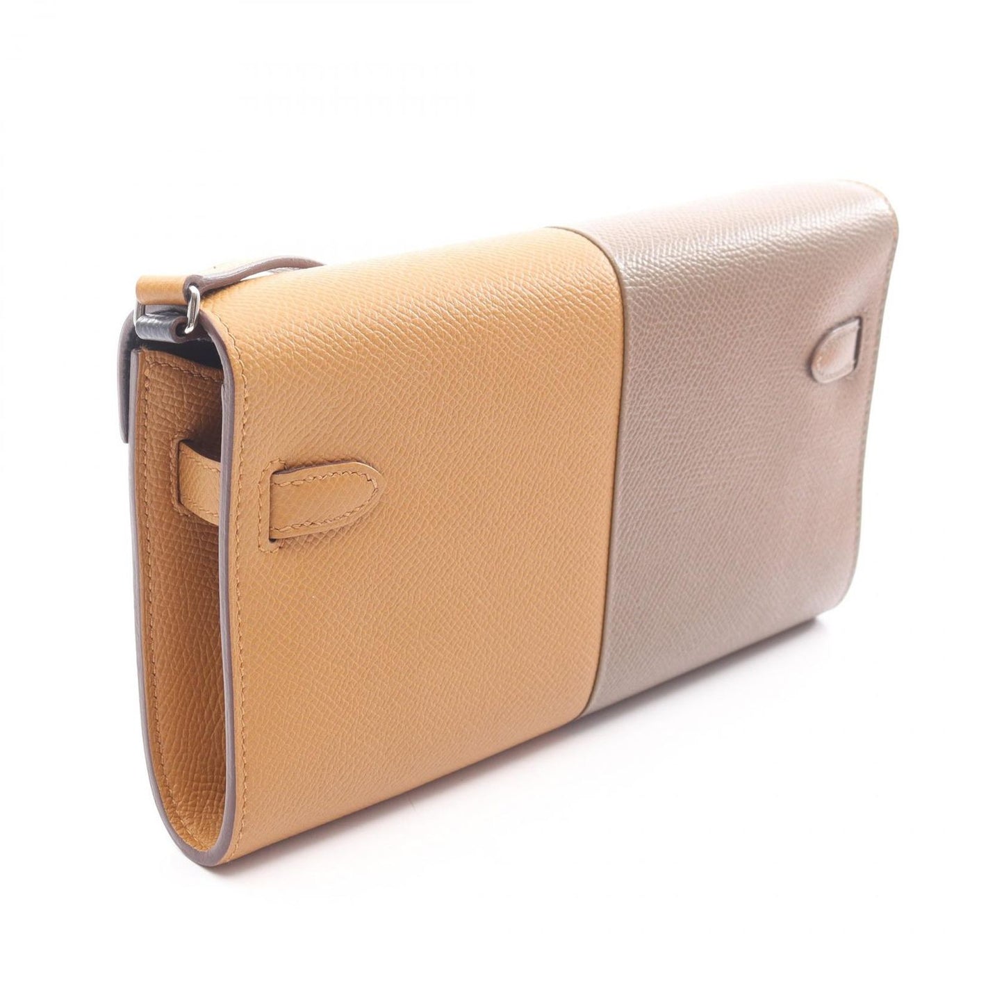 Hermes Shoulder Bag Kelly to Go Kazak Etoupe Sesame Blue Indy Leather to Go — view 2