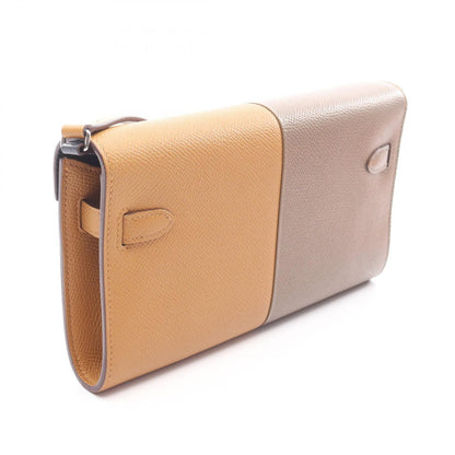 Hermes Shoulder Bag Kelly to Go Kazak Etoupe Sesame Blue Indy Leather to Go — view 2