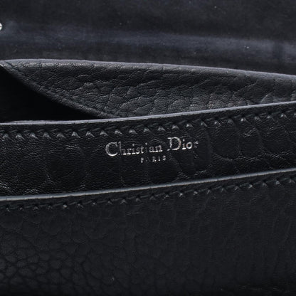 Dior Shoulder Bag Mosaic Logo Black Leather J'adior Chain — view 4