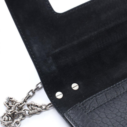 Dior Shoulder Bag Mosaic Logo Black Leather J'adior Chain — view 6