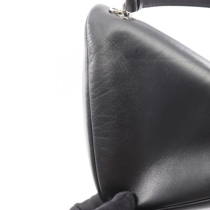 Prada Handbag Triangle 2-Way Black Leather Bag — view 7