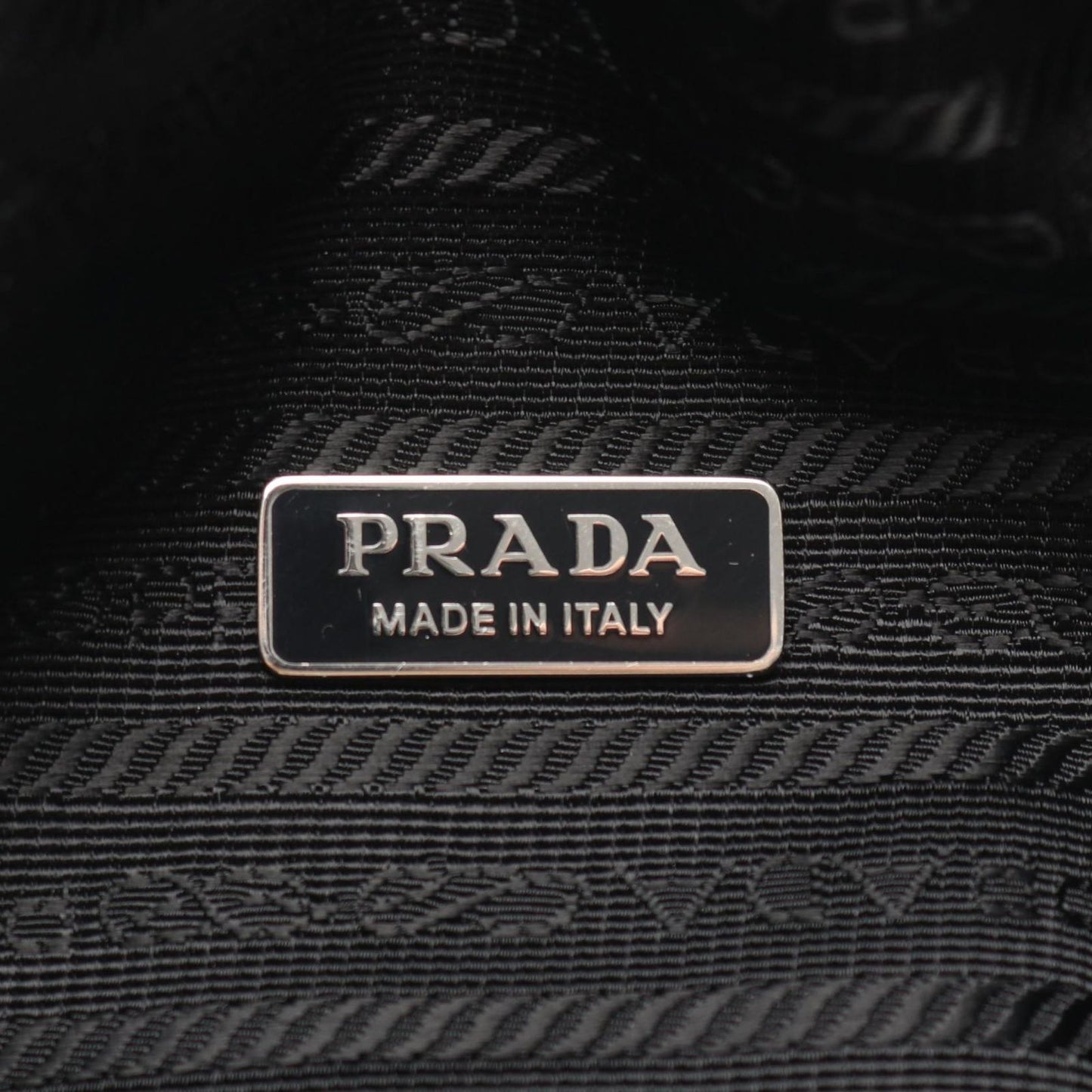 Prada Handbag Triangle 2-Way Black Leather Bag — view 4