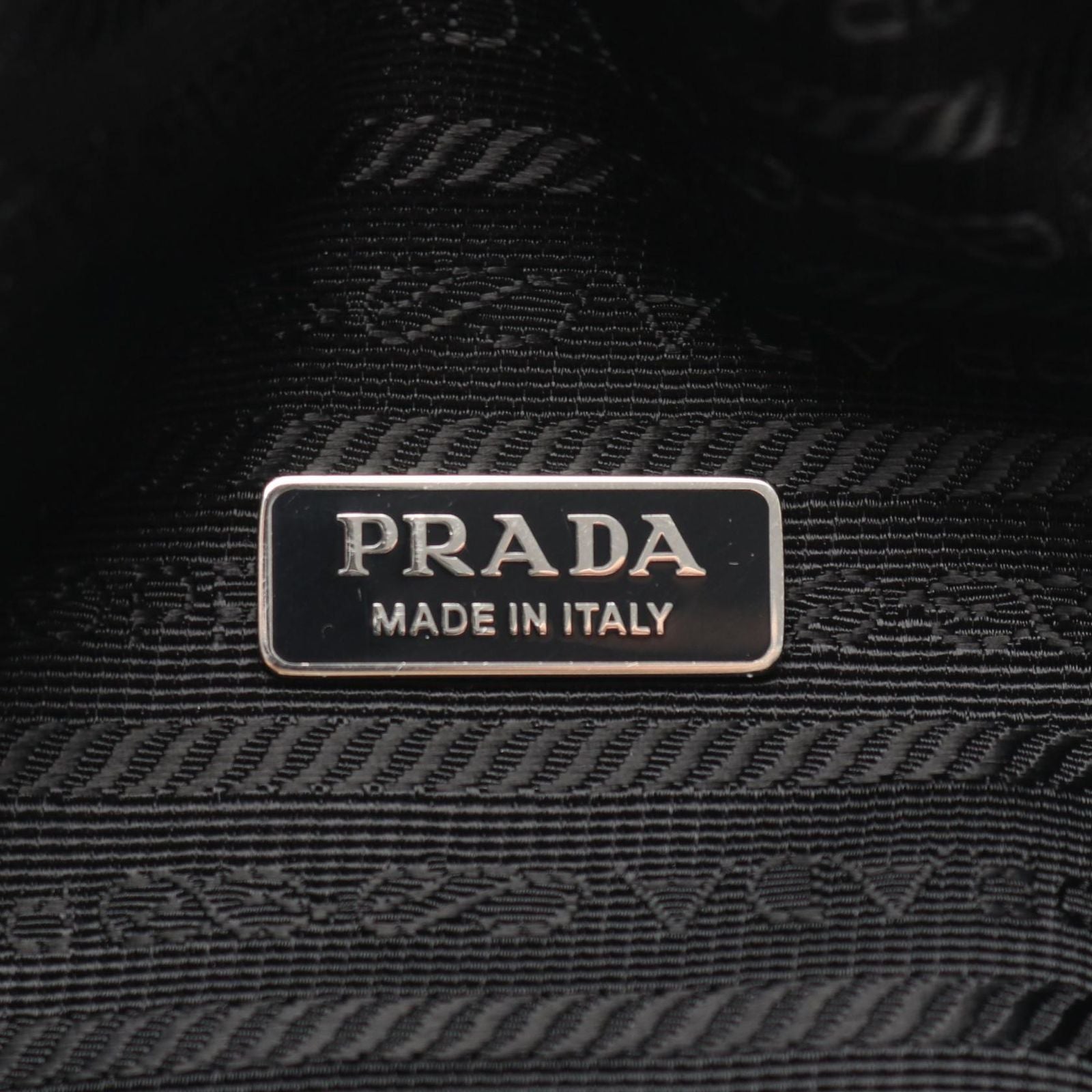 Prada Handbag Triangle 2-Way Black Leather Bag — view 4