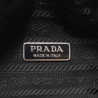 Prada Handbag Triangle 2-Way Black Leather Bag — view 4