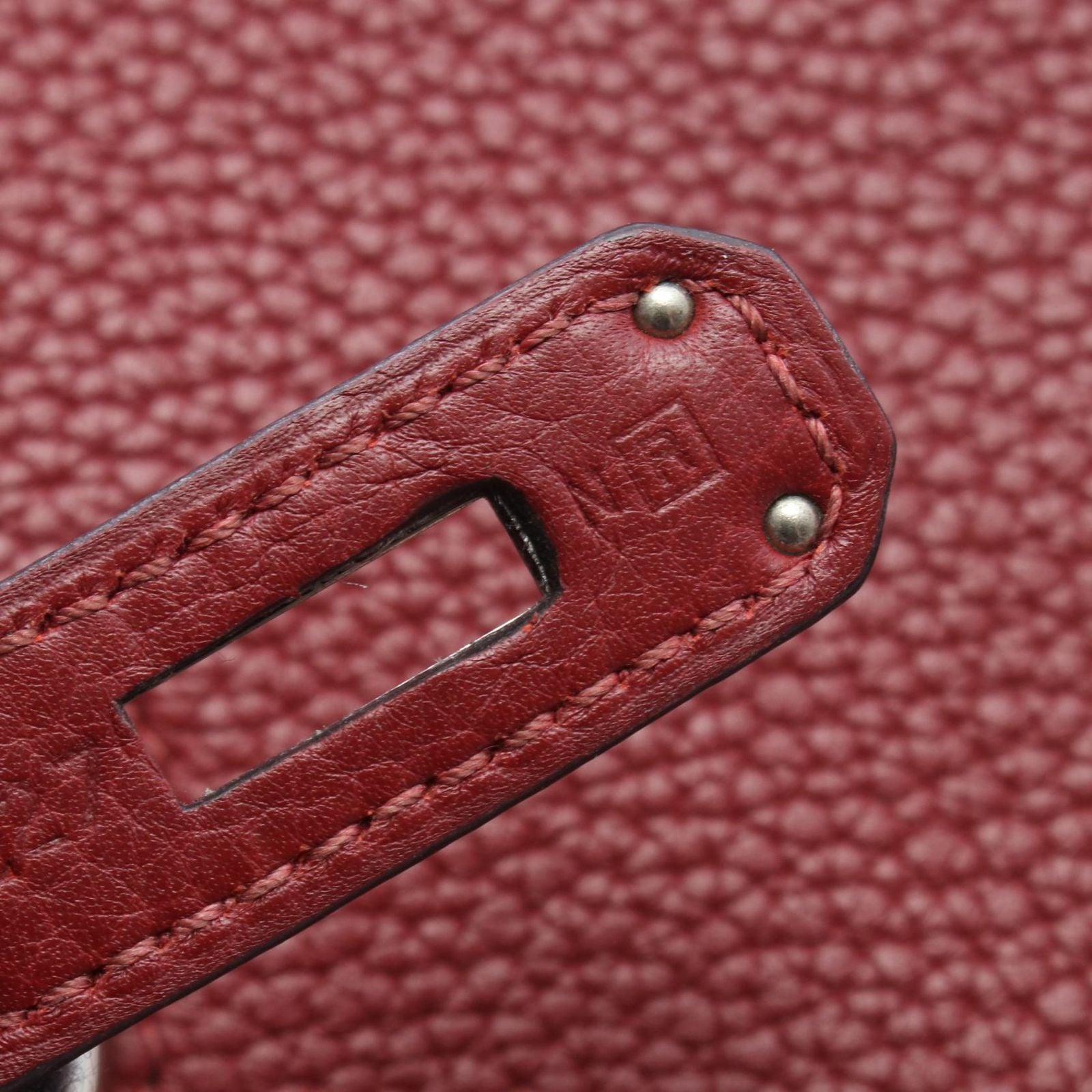 Hermes Shoulder Bag Gipsiere 28 Rouge Casac Ash Leather — view 5