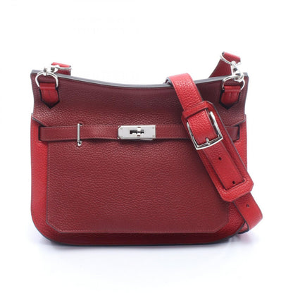 Hermes Shoulder Bag Gipsiere 28 Rouge Casac Ash Leather