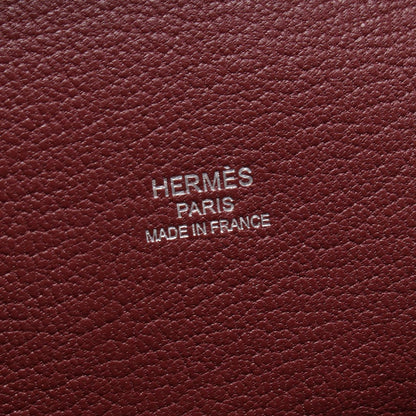 Hermes Shoulder Bag Gipsiere 28 Rouge Casac Ash Leather — view 4