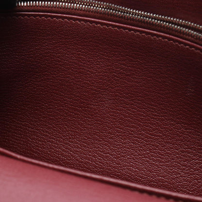 Hermes Shoulder Bag Gipsiere 28 Rouge Casac Ash Leather — view 8