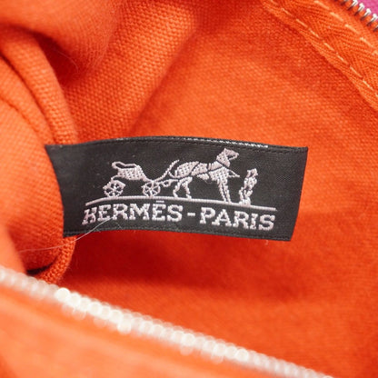 Hermes Tote Sac Baga Canvas Red Pink Silver — view 5