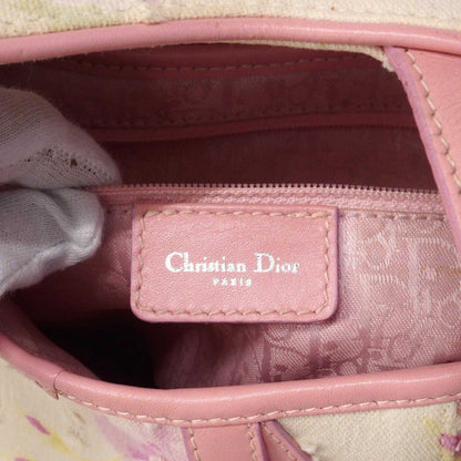 Dior Handbag Saddle Canvas Ivory Pink Silver — view 5