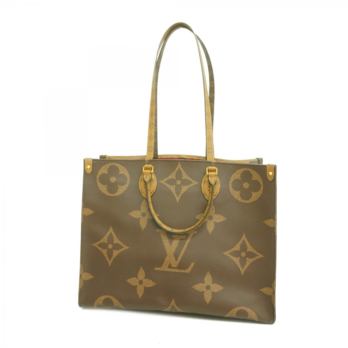 Louis Vuitton Tote Monogram Giant Reverse On The Go GM Brown 2-Way