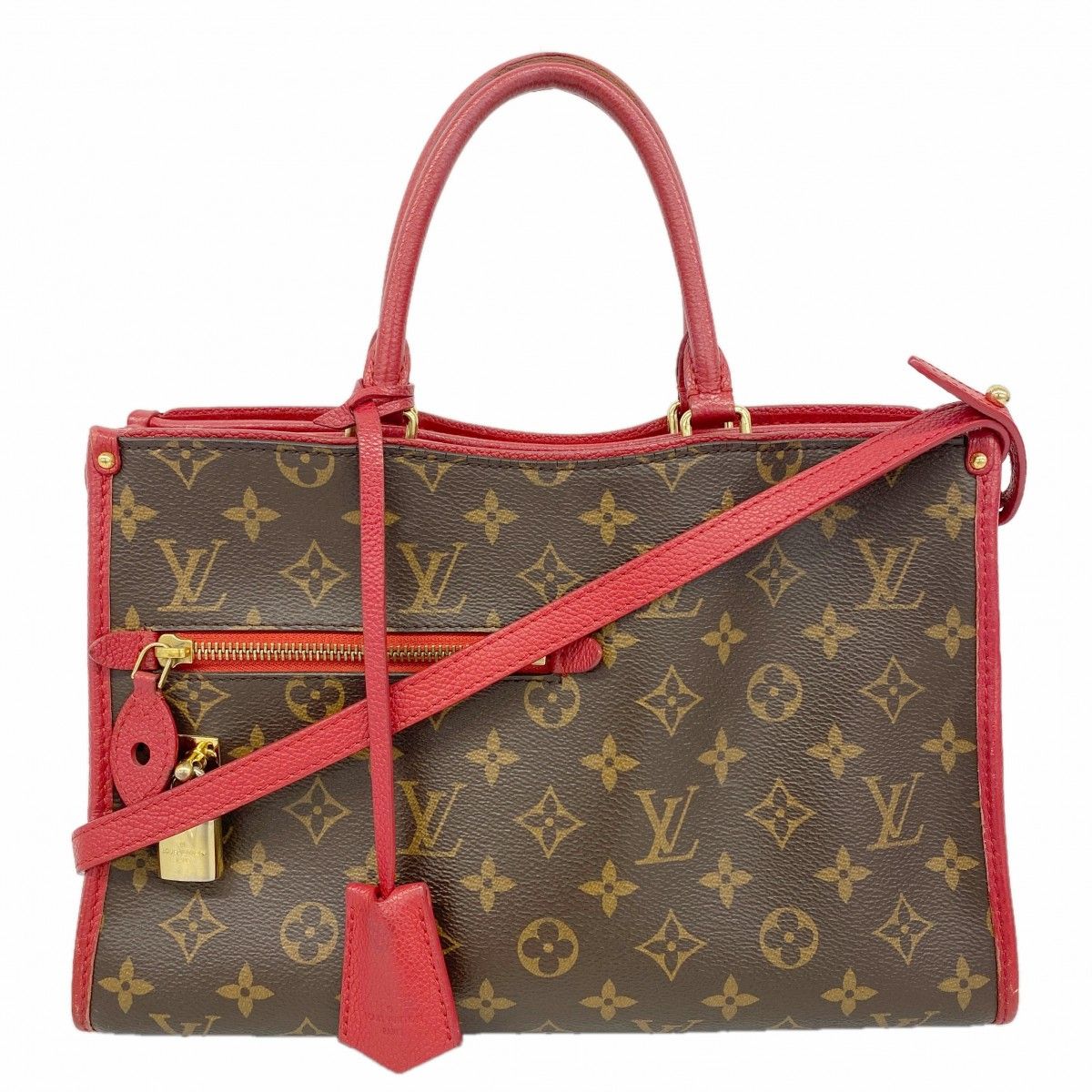 Louis Vuitton Handbag Monogram Popincourt PM Rouge 2-Way Bag