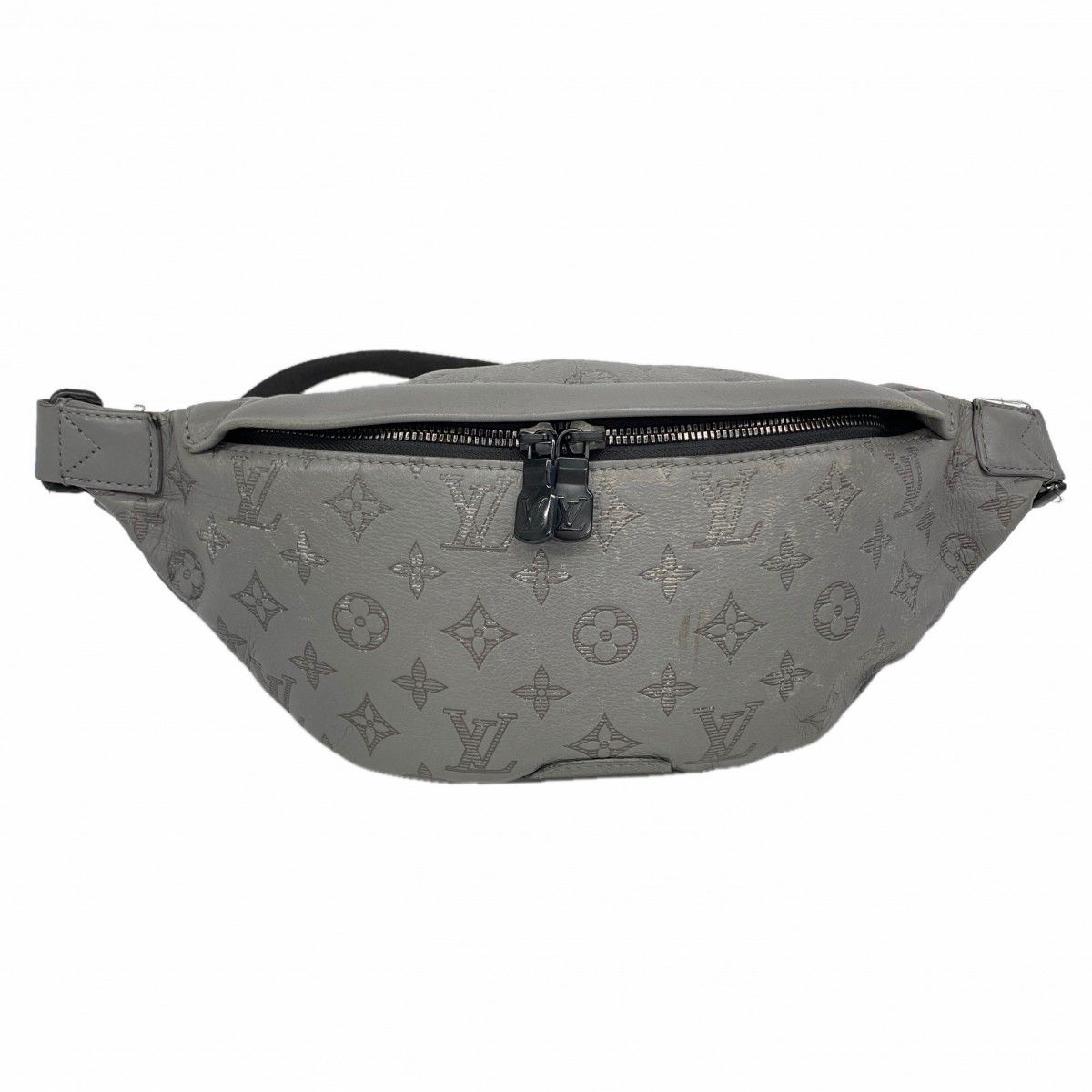 Louis Vuitton Belt Bag Monogram Shadow Discovery PM Anthracite Gray