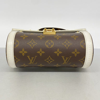 Louis Vuitton Shoulder Bag Monogram LV Match Papillon Trunk White Brown — view 3