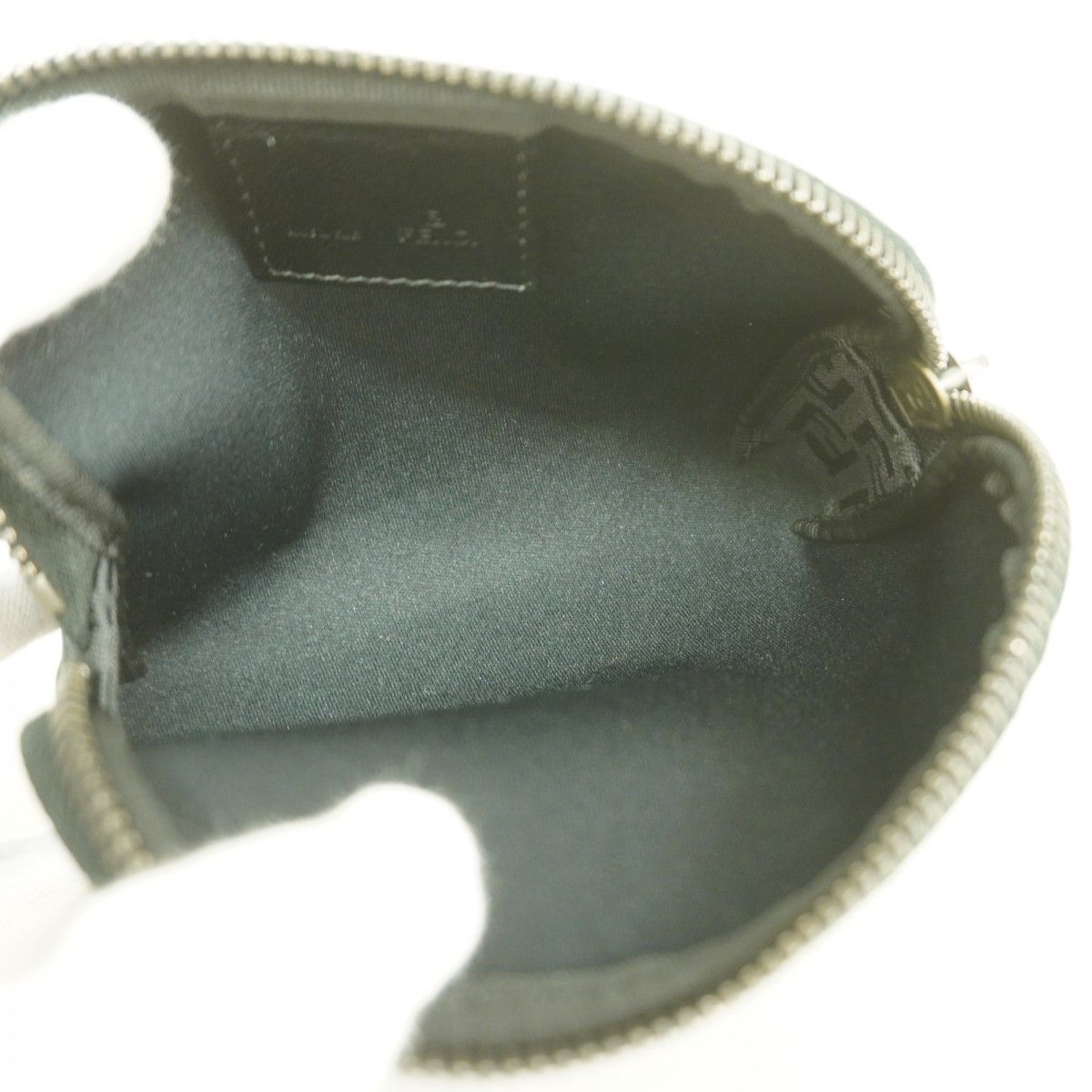 Fendi Pouch Zucchino Nylon Canvas Black Silver — view 4