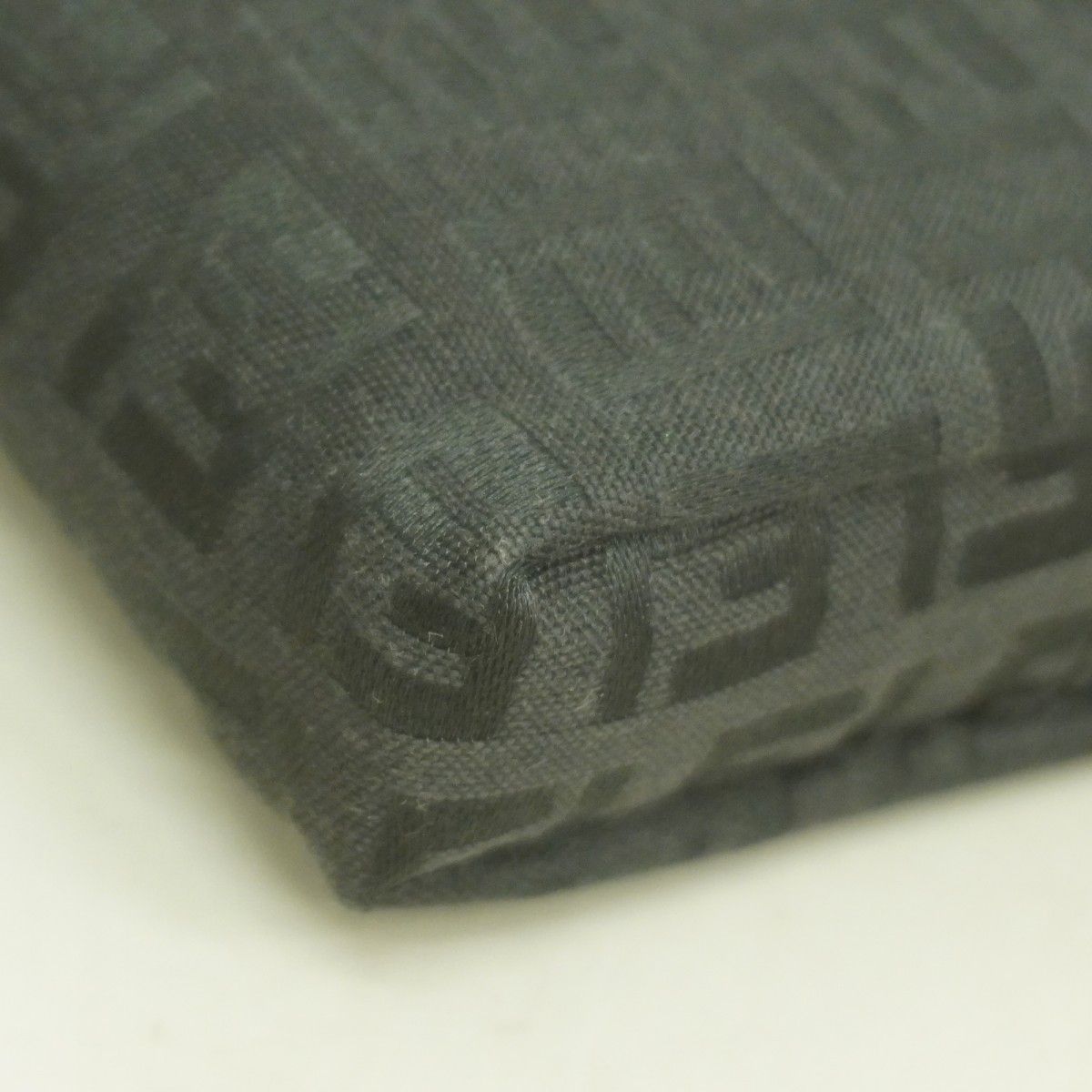 Fendi Pouch Zucchino Nylon Canvas Black Silver — view 6