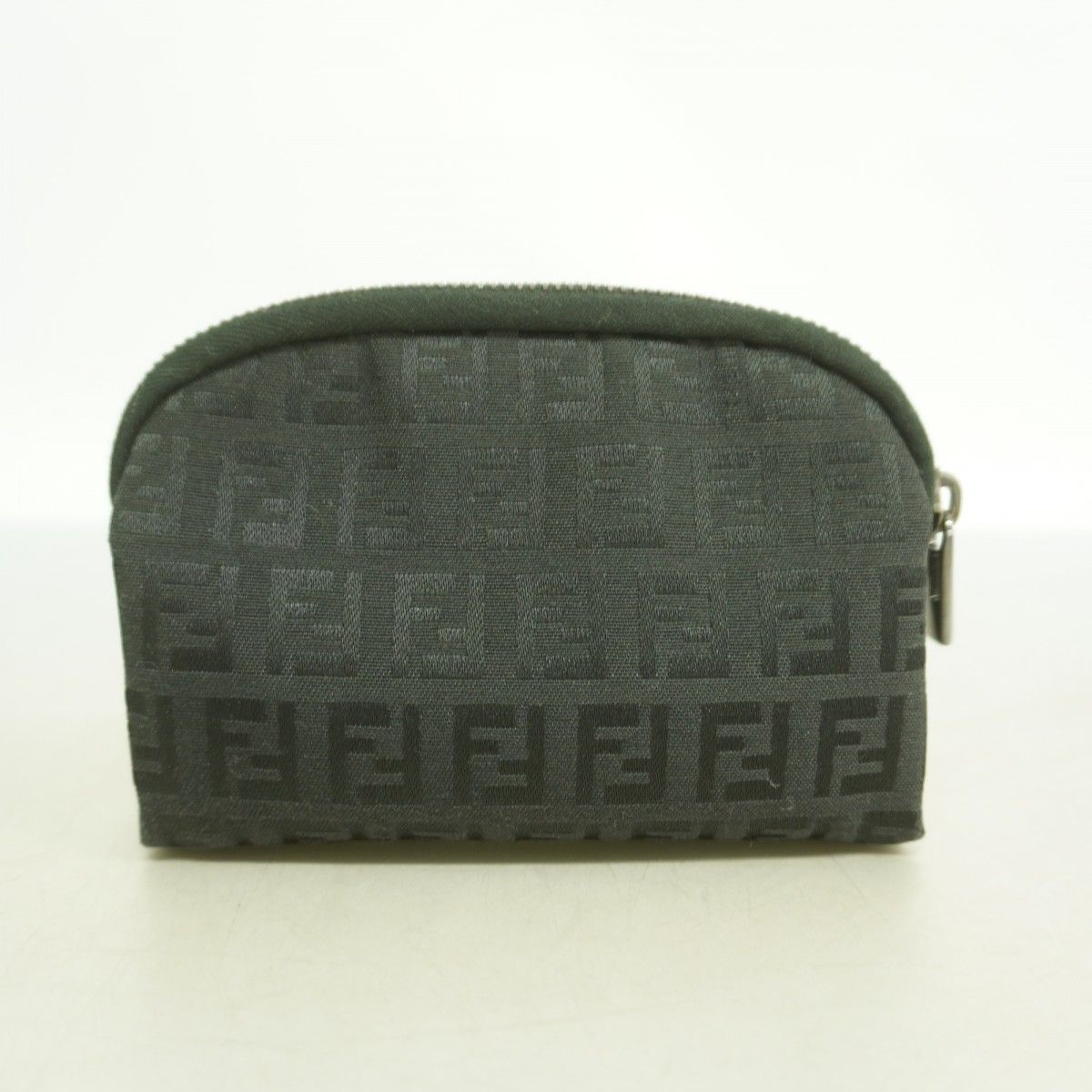Fendi Pouch Zucchino Nylon Canvas Black Silver — view 9