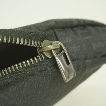 Fendi Pouch Zucchino Nylon Canvas Black Silver — view 8