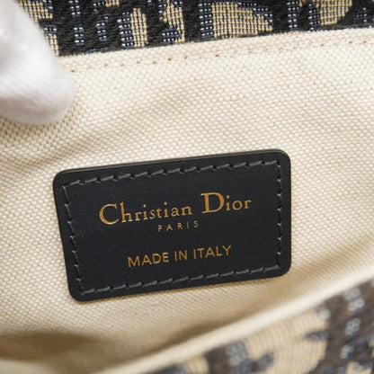 Dior Handbag Oblique Saddle Canvas Navy Gold — view 5
