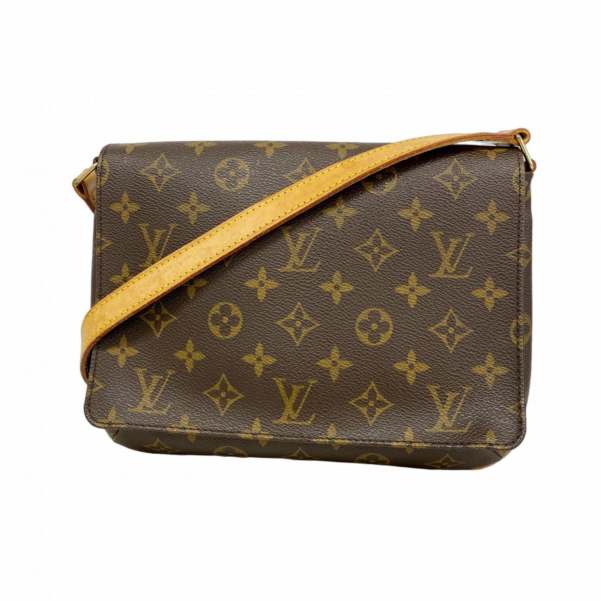 Louis Vuitton Shoulder Bag Monogram Musette Tango Short Strap Brown