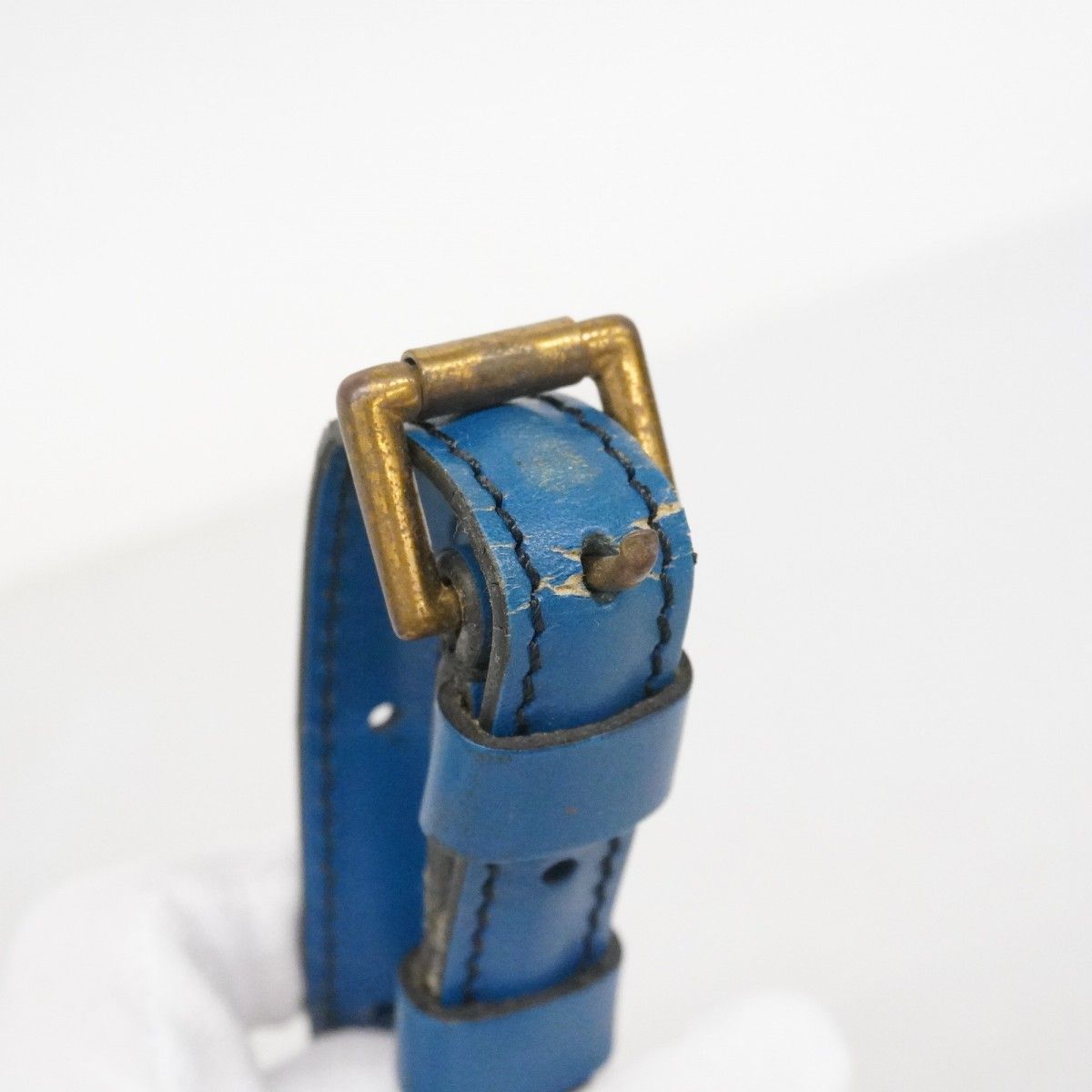 Louis Vuitton Shoulder Bag Epi Danube Toledo Blue — view 8