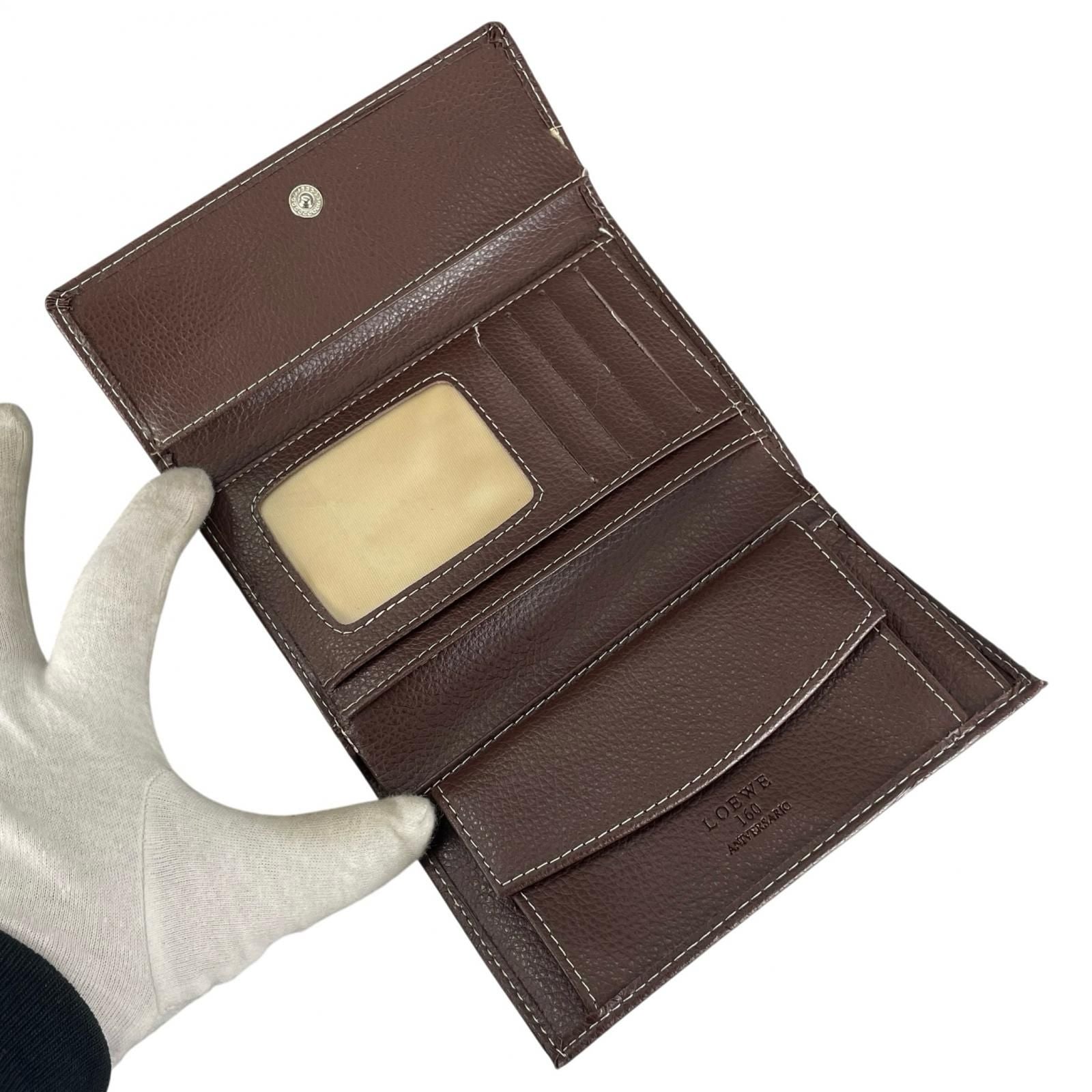 Loewe Wallet Leather Brown — view 7