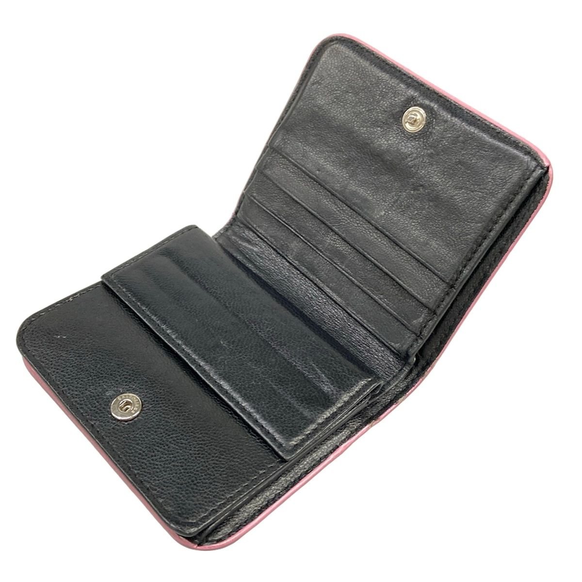 Balenciaga Bifold Wallet Pink Embossed Leather — view 3