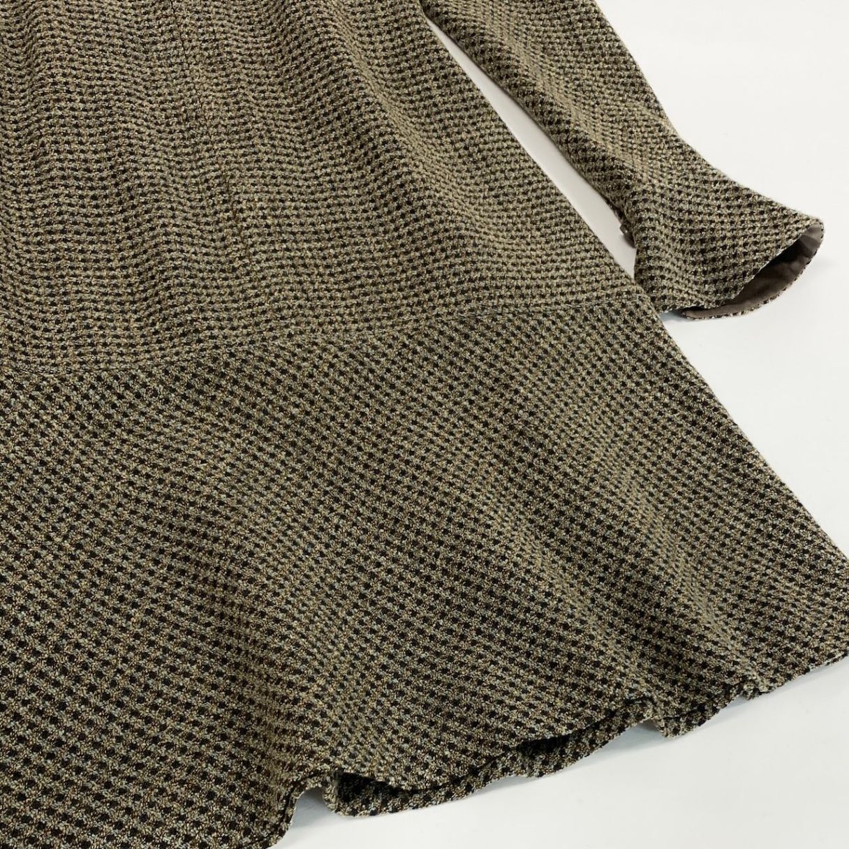 Chanel Front Zip Tweed Dress a Line CC Logo 42 Multicolor — view 6