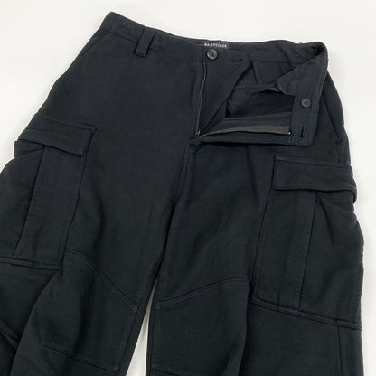 Balenciaga Kick Cargo Pants Sweatshirt Xxs Black Cotton — view 4