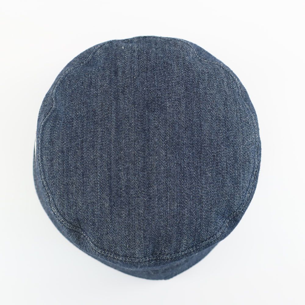 Prada Ten Denim Bucket Hat Blue Hat L Triangle Logo Aj6 Cotton — view 6