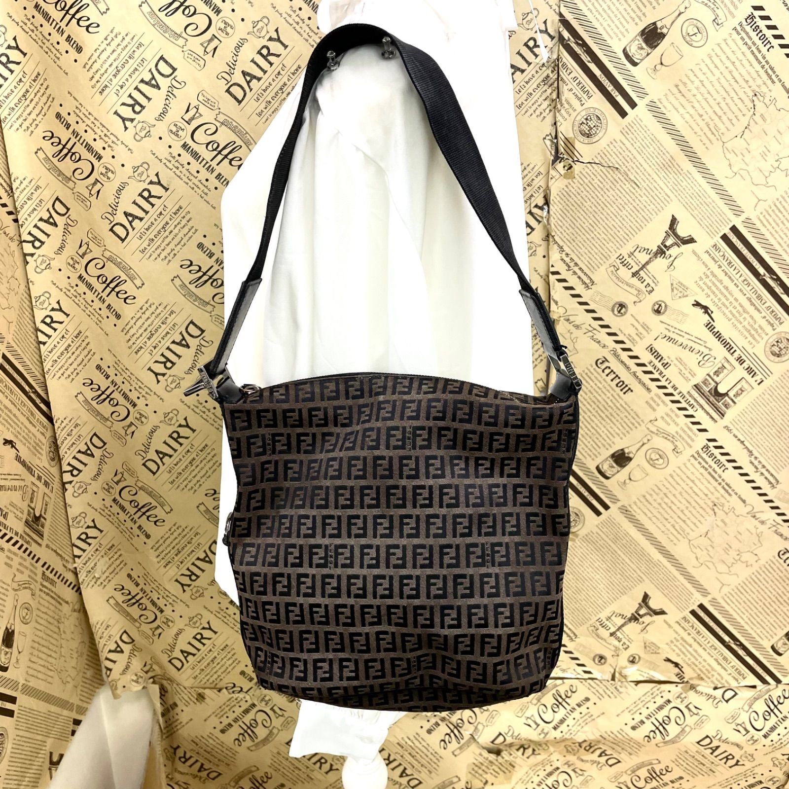 Fendi Shoulder Bag Zucca Business — view 2