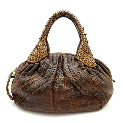 Fendi Mini Spy Bag Leather Handbag Brown