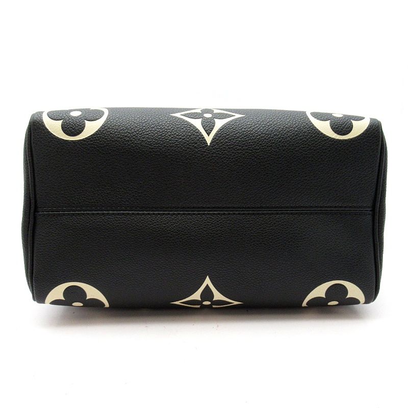 Louis Vuitton Speedy Bandouliere 25 Monogram Empreinte Handbag Black Beige — view 6