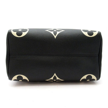 Louis Vuitton Speedy Bandouliere 25 Monogram Empreinte Handbag Black Beige — view 6