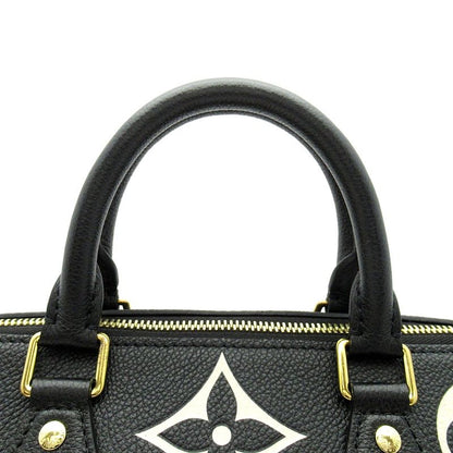 Louis Vuitton Speedy Bandouliere 25 Monogram Empreinte Handbag Black Beige — view 2