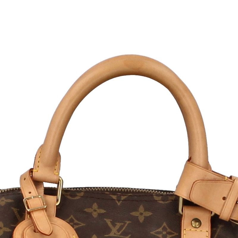 Louis Vuitton Keepall Bandouliere 55 Monogram Boston Bag Brown — view 2
