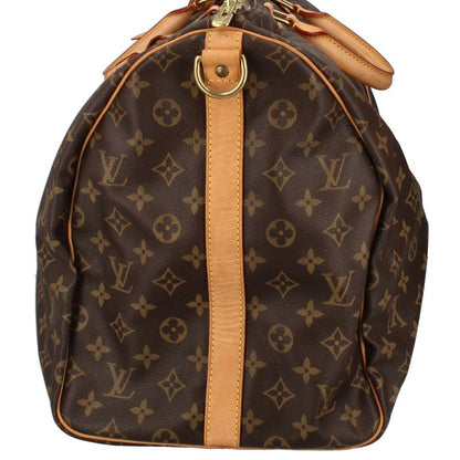 Louis Vuitton Keepall Bandouliere 55 Monogram Boston Bag Brown — view 3