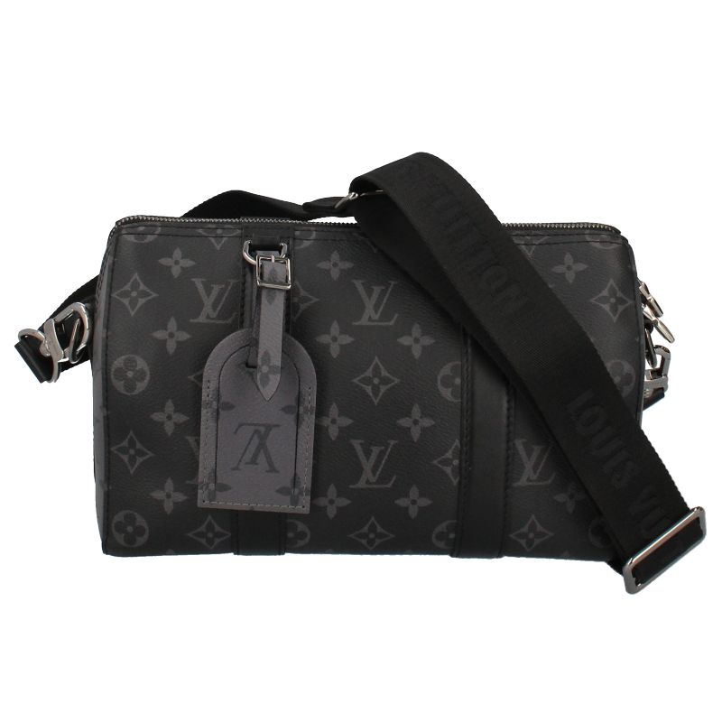 Louis Vuitton City Keepall Monogram Eclipse Shoulder Bag Noir