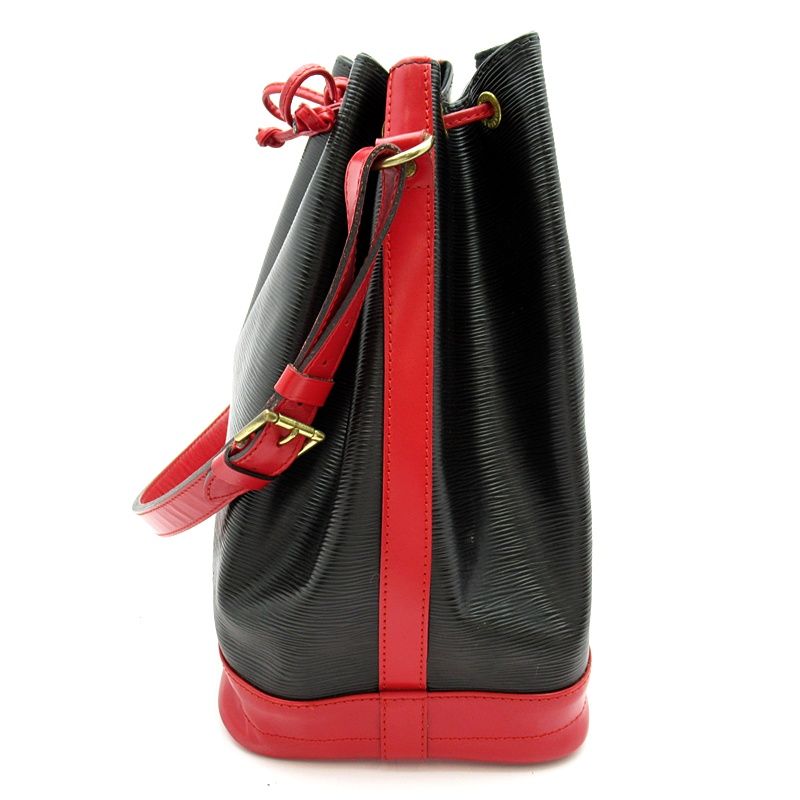 Louis Vuitton Noe Bicolor Epi Shoulder Bag Noir Castilian Red — view 3