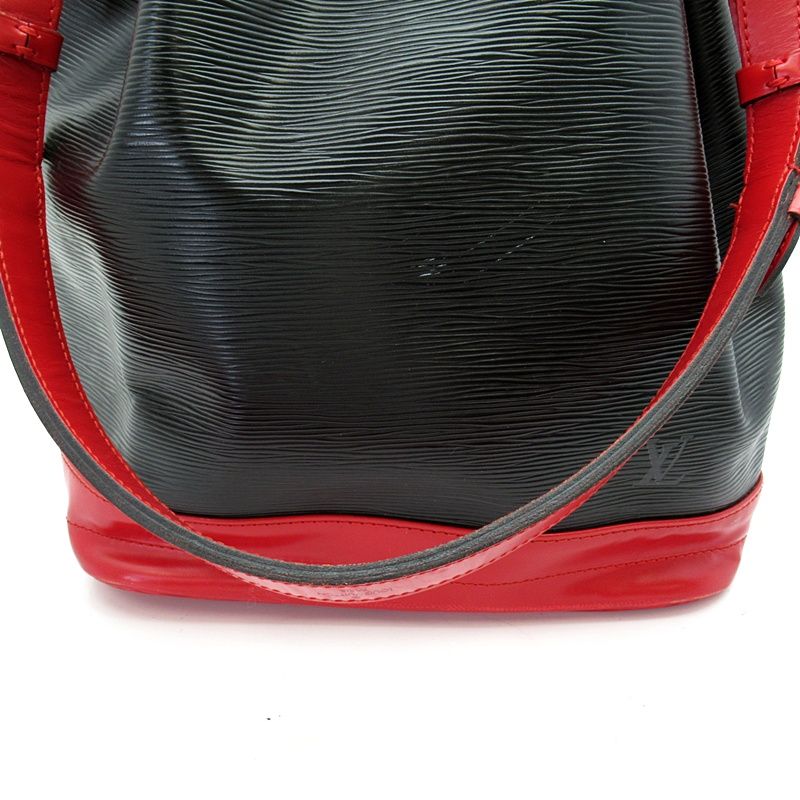 Louis Vuitton Noe Bicolor Epi Shoulder Bag Noir Castilian Red — view 2