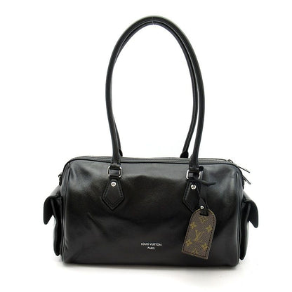 Louis Vuitton Speedy Cargo Lambskin Shoulder Bag Black