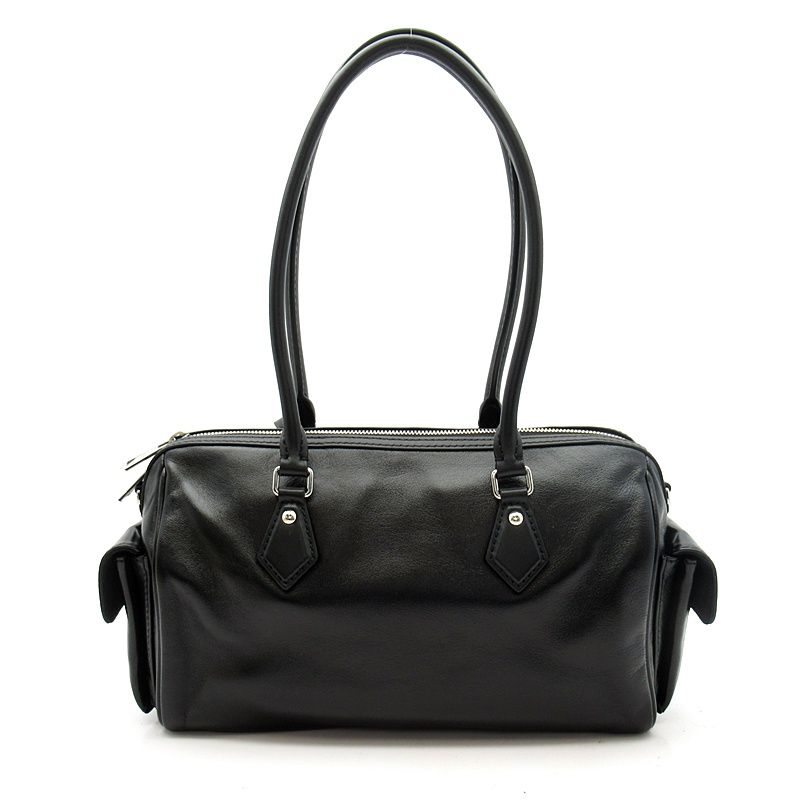 Louis Vuitton Speedy Cargo Lambskin Shoulder Bag Black — view 4
