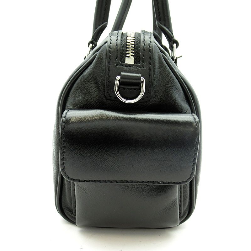 Louis Vuitton Speedy Cargo Lambskin Shoulder Bag Black — view 5